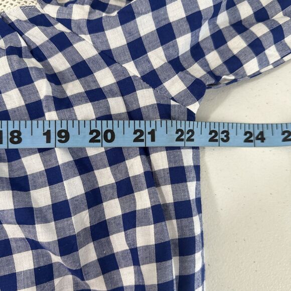 Redtag Maxi Dress Womens 14 Eyelet Gingham Granny Cottagecore‎ 90s - Picture 6 of 10